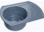 Мойка мрамор RONDO GF-R--650L чаша с крылом 650*500мм графит