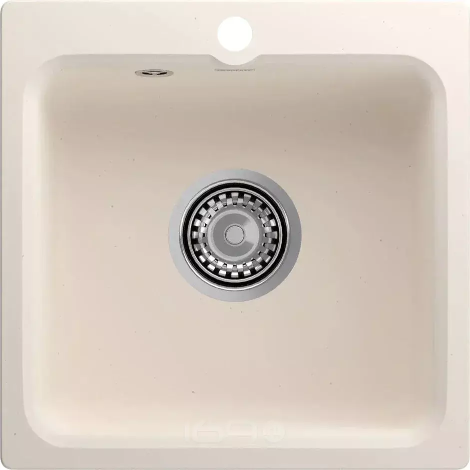 Мойка мрамор Smart GF-SM430 1-чаш. 430*430мм белый