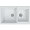 Мойка врезная Vivat 765020 2Ч МатБелый 765*500