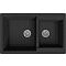Мойка врезная Vivat 765020 2Ч МатЧерный 765*500