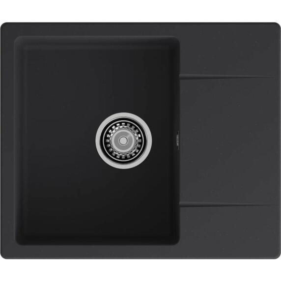 Мойка GRANFEST URBAN 258L 1 чаша с крылом 580*490 черный