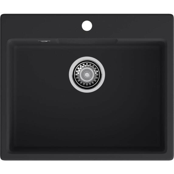 Мойка GRANFEST URBAN 658 1 чаша 580*490мм черный