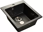 Мойка мрамор PRACTIK GF-P-505 1-чаш. 505*430мм черный
