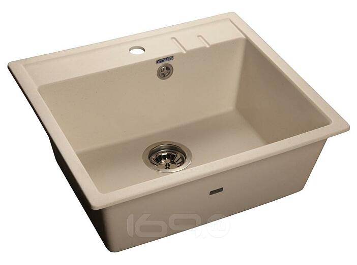 Мойка мрамор QUADRO GF-Q--560 1-чаш. 560*500мм белый