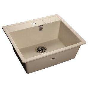 Мойка мрамор GranFest Quadro GF-Q560 белый