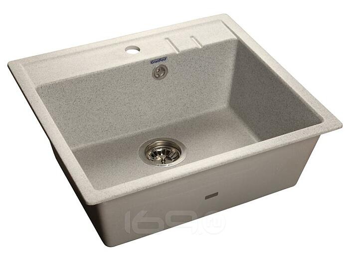 Мойка мрамор QUADRO GF-Q--560 1-чаш. 560*500мм серый