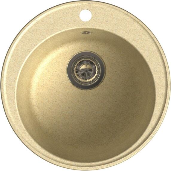 QUARZ (ECO-08) Мойка  чаша D=480мм  (бежевый)