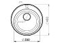 QUARZ (ECO-08) Мойка чаша D=480мм (песок)
