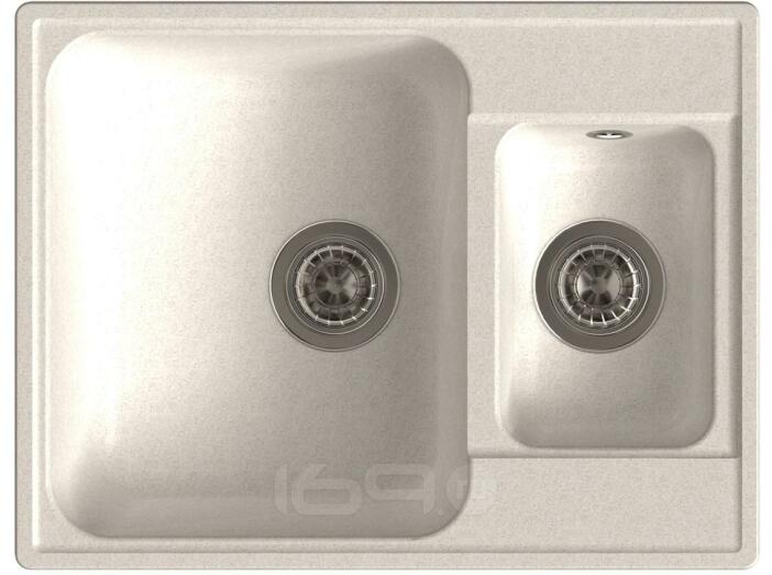 QUARZ (ECO-09) Мойка  1.5-чаш. 620*480  (белый)