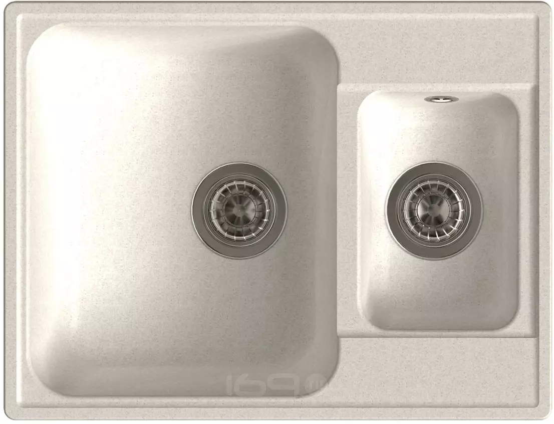 QUARZ (ECO-09) Мойка 1.5-чаш. 620*480 (белый)