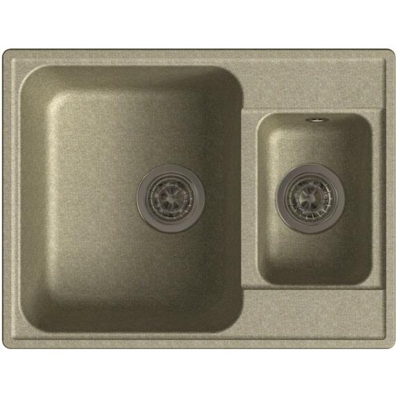 QUARZ (ECO-09) Мойка  1.5-чаш. 620*480  (песок)