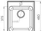 Мойка QUARZ (ECO-17) 1-чаш. 420*480 (черный)