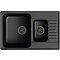 QUARZ (ECO-21К) Мойка 1.5-чаш+кр. 740*480 (черный) QUARZ (ECO-21К) Мойка 1.5-чаш+кр. 740*480 (черный)