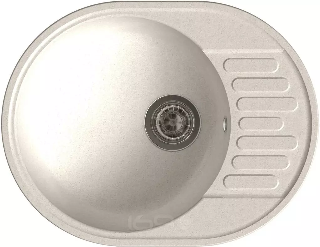 QUARZ (ECO-58) Мойка чаша+кр 620*480 (белый)