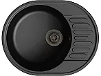 QUARZ (ECO-58) Мойка чаша+кр 620*480 (черный)