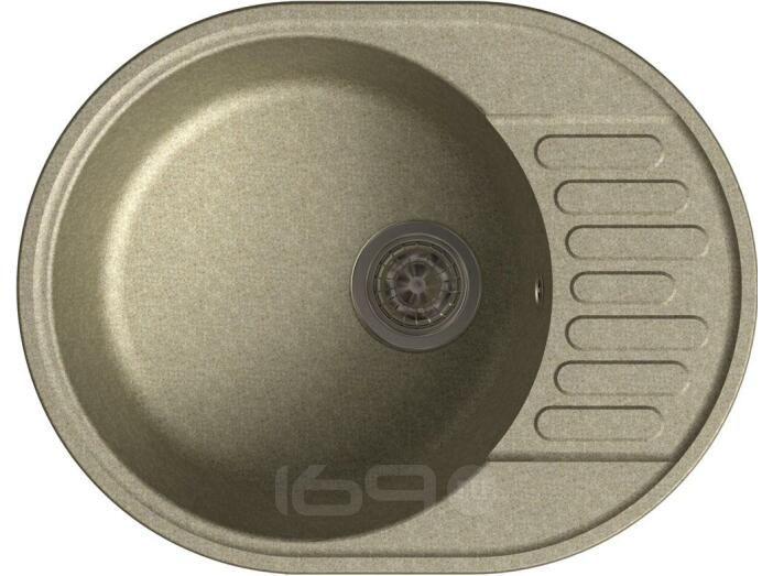 QUARZ (ECO-58) Мойка чаша+кр 620*480  (песок)