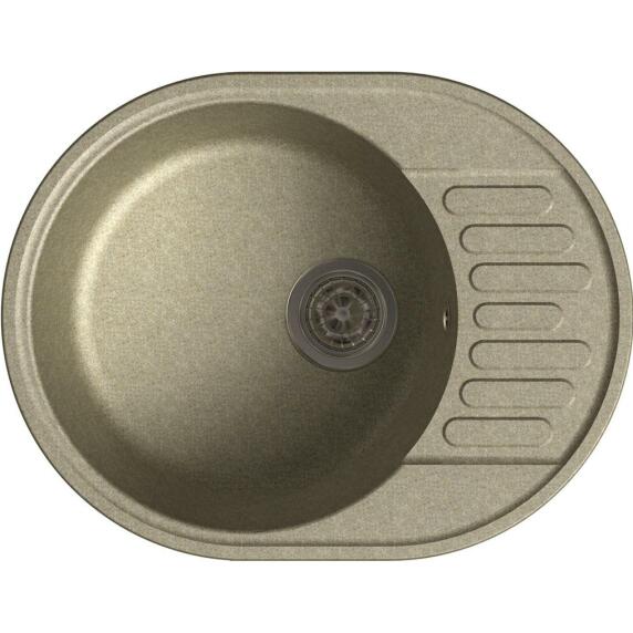 QUARZ (ECO-58) Мойка чаша+кр 620*480  (песок)