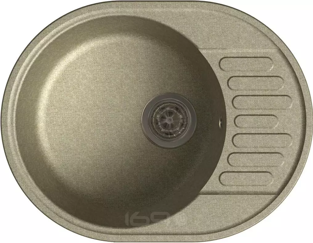 QUARZ (ECO-58) Мойка чаша+кр 620*480  (песок)