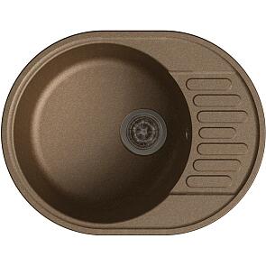 QUARZ (ECO-58) Мойка чаша+кр 620*480  (терракот)