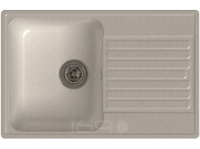 QUARZ (ECO-78) Мойка  чаша+кр 740*480 (белый)