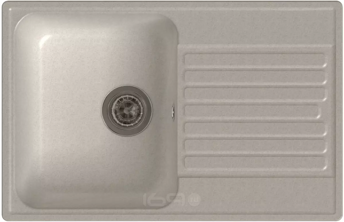 QUARZ (ECO-78) Мойка чаша+кр 740*480 (белый)