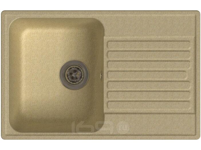 QUARZ (ECO-78) Мойка  чаша+кр 740*480 (бежевый)