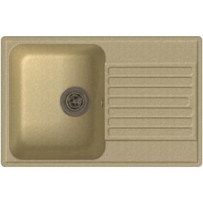 QUARZ (ECO-78) Мойка  чаша+кр 740*480 (бежевый)