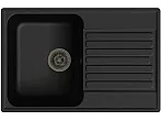QUARZ (ECO-78) Мойка чаша+кр 740*480 (черный)