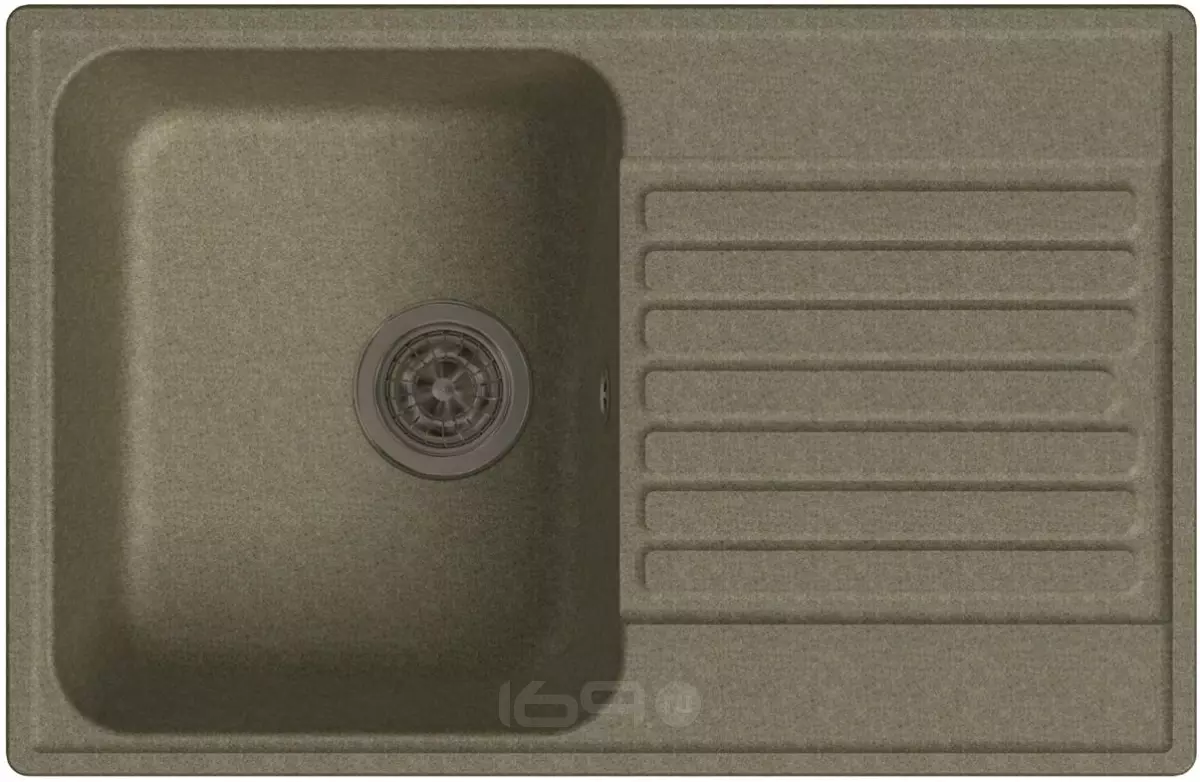 QUARZ (ECO-78) Мойка чаша+кр 740*480 (песок)
