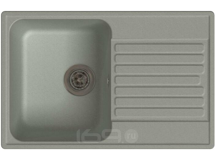QUARZ (ECO-78) Мойка  чаша+кр 740*480 (серый)