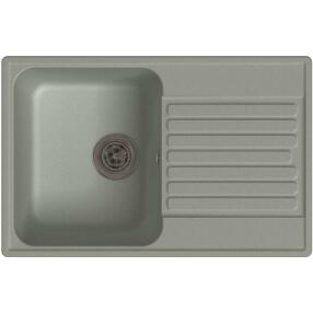QUARZ (ECO-78) Мойка  чаша+кр 740*480 (серый)