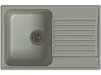 QUARZ (ECO-78) Мойка чаша+кр 740*480 (серый)