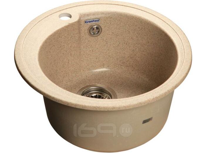 Мойка мрамор RONDO GF-R--450  D=450 мм  песок 