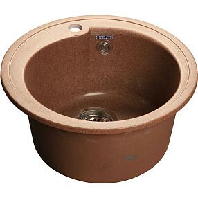 Мойка мрамор GranFest Rondo GF-R450 терракот