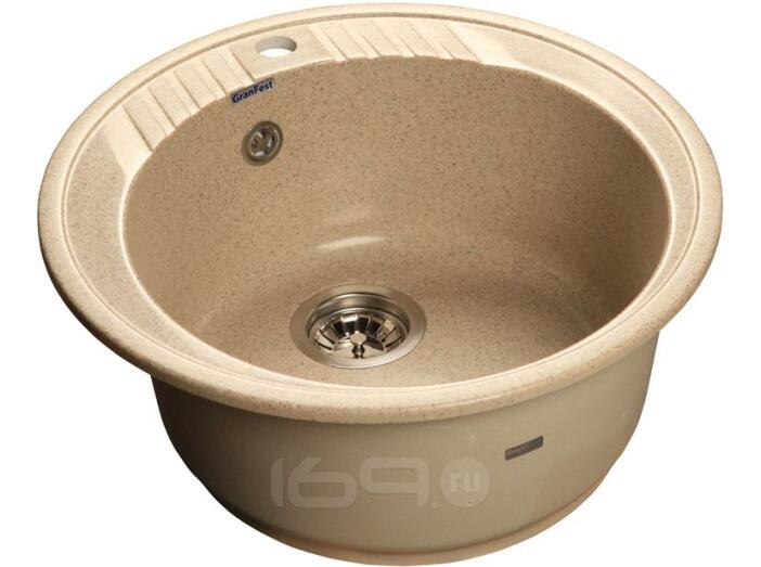 Мойка мрамор RONDO GF-R--520   D=520 мм  песок