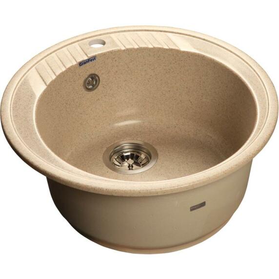 Мойка мрамор RONDO GF-R--520   D=520 мм  песок
