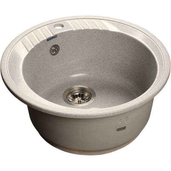 Мойка мрамор RONDO GF-R--520   D=520 мм   серый