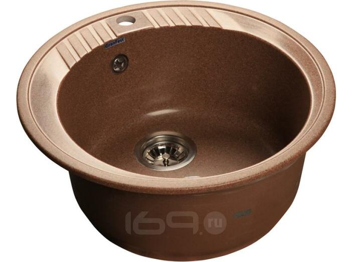 Мойка мрамор RONDO GF-R--520   D=520 мм   терракот