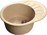 Мойка мрамор RONDO GF-R--580L чаша с крылом 580*450мм песочный