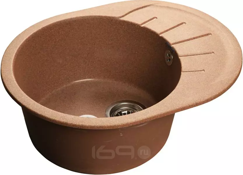 Мойка мрамор RONDO GF-R--580L чаша с крылом 580*450мм терракот