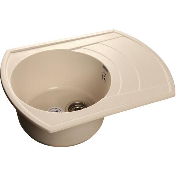 Мойка мрамор GranFest Rondo GF-R650L белый