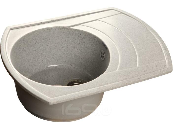 Мойка мрамор RONDO GF-R--650L чаша с крылом  650*500мм  серый 