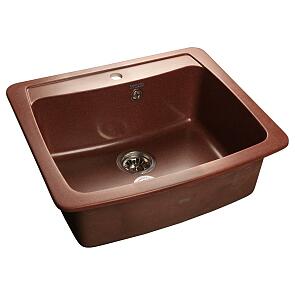 Мойка мрамор GranFest Standart GF-S605 красный марс