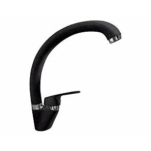 Смеситель для кухни боковой GranFest 3323 D-35mm (черный) 308 без гибкой подводки