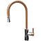 Смеситель для кухни GranFest 7652  U-обр. с выдвижной лейкой D-35мм терракот