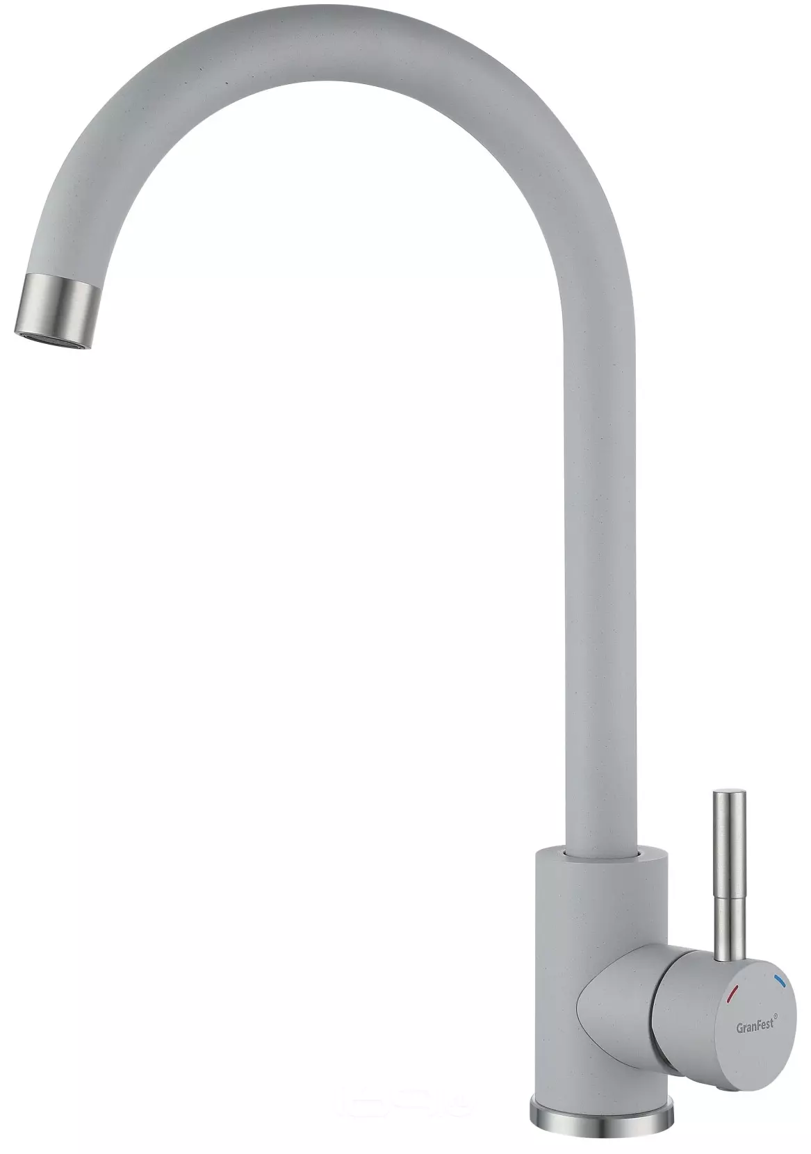 Смеситель для кухни боковой U-образ. GranFest QUARZ Z5410 (серый) 310