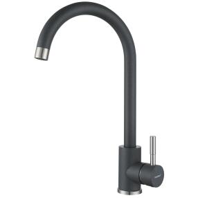 Смеситель для кухни боковой U-образ. GranFest QUARZ Z5410 (темно-серый) 