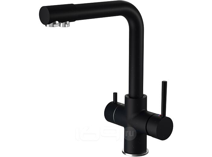 Смеситель для кухни Г-обр. GranFest URBAN Z-5423 (черный)