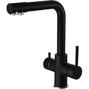 Смеситель для кухни Г-обр. GranFest URBAN Z-5423 (черный)