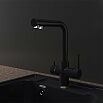 Смеситель для кухни Г-обр. GranFest URBAN Z-5423 (черный)